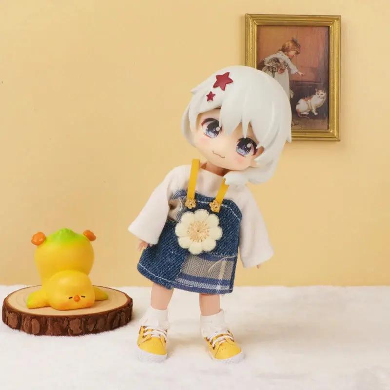 Outdoor Clothes: jeans overall (Full set)(Nendoriod Doll) MyHobbyQ8