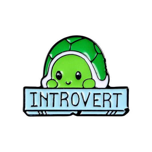 Introvert Tortoise pins