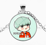 Kpop Stars Necklaces: Suga