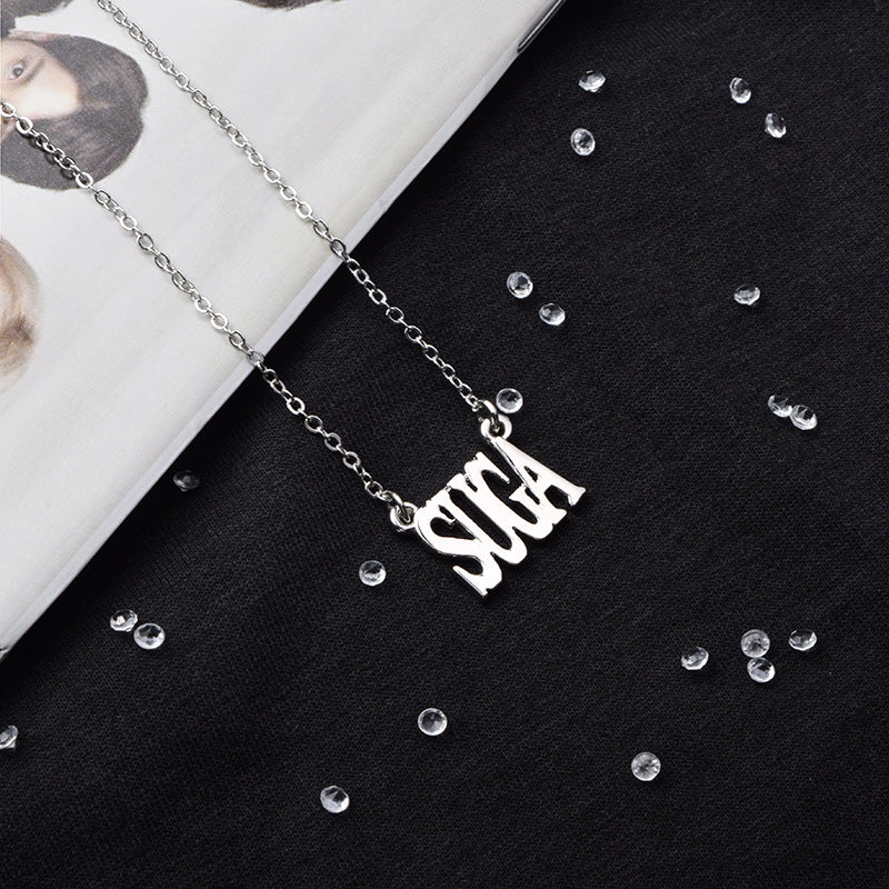 Kpop Stars Necklaces: Suga