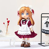 Home Clothes: Maid (Red) (Full set)(Nendoriod Doll)