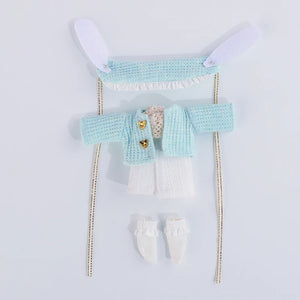 Outdoor Clothes: Rabbit Dress With Sweater (Full Set)(Nendoriod Doll)
