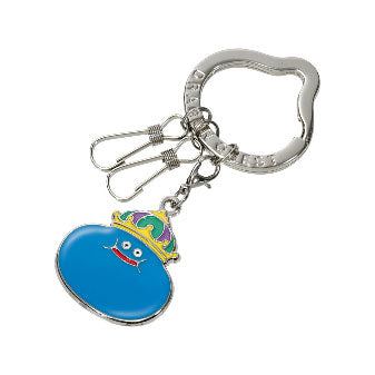 Dragon Quest keychains: Smile Slime Metal Keyring King Slime