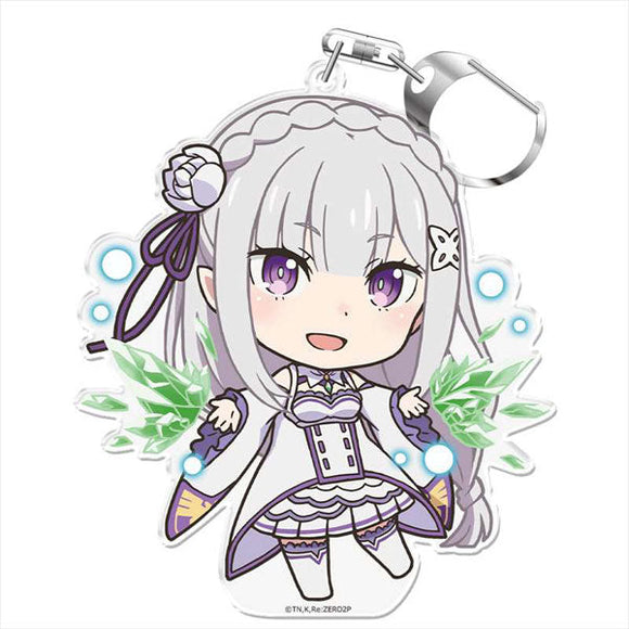 Re:ZERO -Starting Life in Another World- PuniColle! Keychain (w/Stand) Emilia