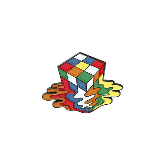 Melty Cube Enamel Pin
