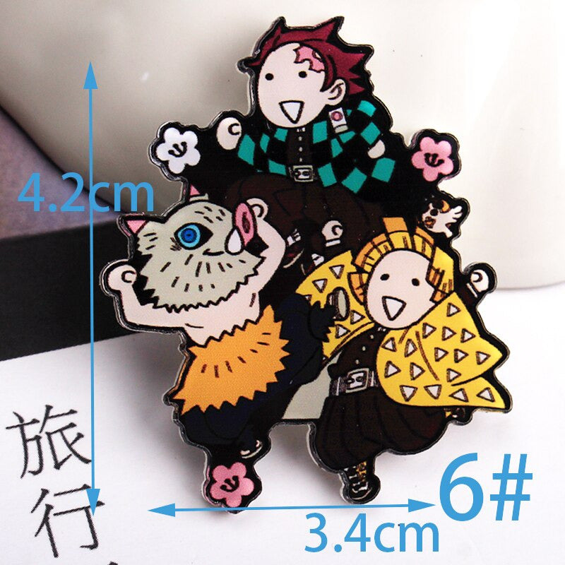 Demon slayer Pins: Tanjiro, Zenitsu and Inosuke