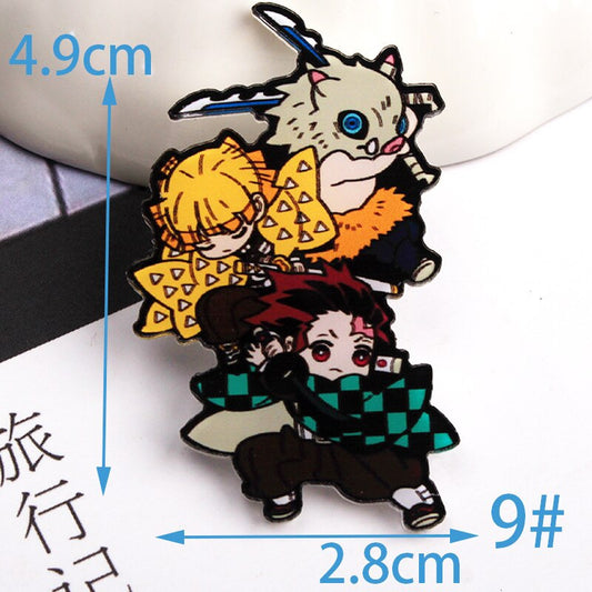 Demon slayer Pins: Tanjiro, Zenitsu and Inosuke