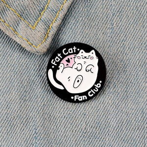 Cats Pin: Fat Cat Fan Club