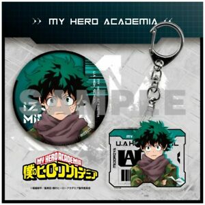 My Hero Academia Tin Badge & Acrylic Keychain Set Izuku Midoriya